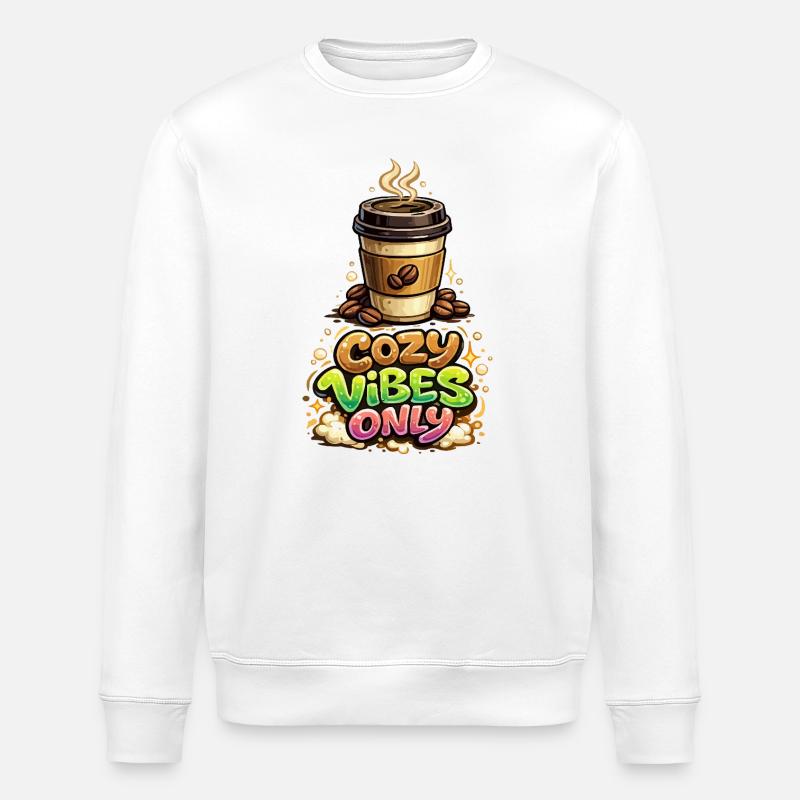 Chaleureux Ambiances Seulement Café - Sweat bio ROLLER Stanley/Stella Unisexe - blanc
