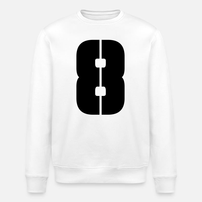 8 - Stanley/Stella ROLLER Unisex Organic Sweatshirt - white