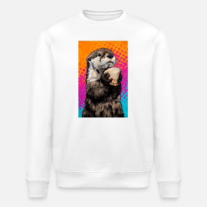 Otter - Stanley/Stella Unisex Bio-Sweatshirt ROLLER - Weiß
