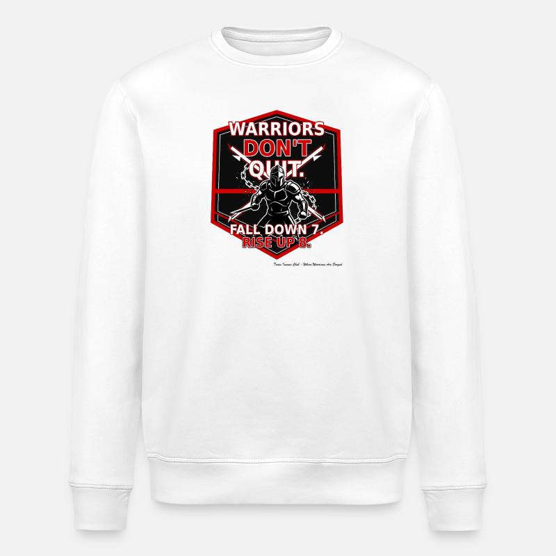 Persévérance guerrière - Sweat bio ROLLER Stanley/Stella Unisexe - blanc