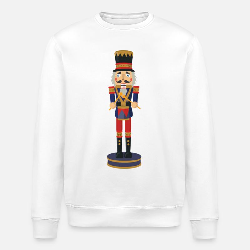 Casse-noisette batteur - Sweat bio ROLLER Stanley/Stella Unisexe - blanc