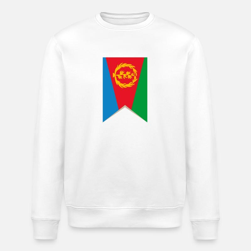 Eritrea Erey - Stanley/Stella Unisex Bio-Sweatshirt ROLLER - Weiß