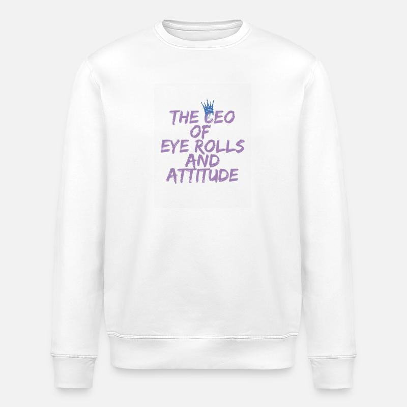 Geschäftsführer von Eye Roll - Stanley/Stella Unisex Bio-Sweatshirt ROLLER - Weiß
