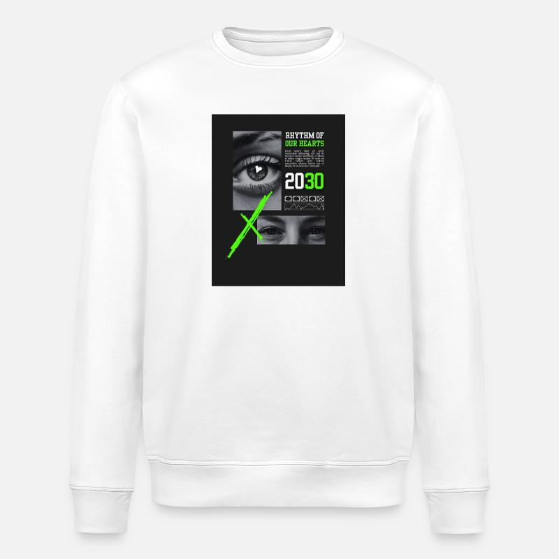 Design ohne Titel 1 - Stanley/Stella Unisex Bio-Sweatshirt ROLLER - Weiß