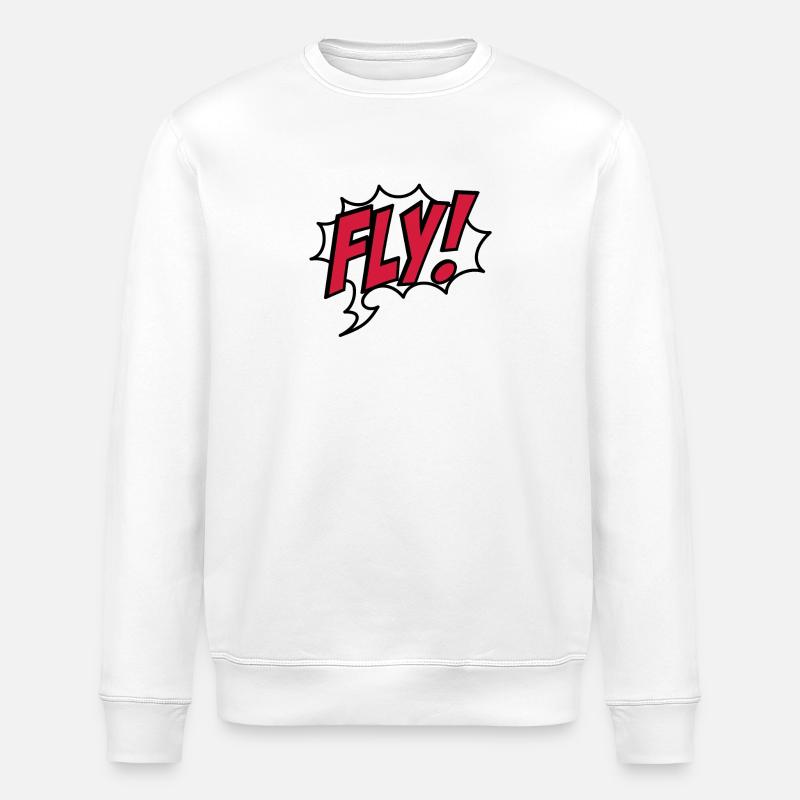 fliegen - Stanley/Stella Unisex Bio-Sweatshirt ROLLER - Weiß