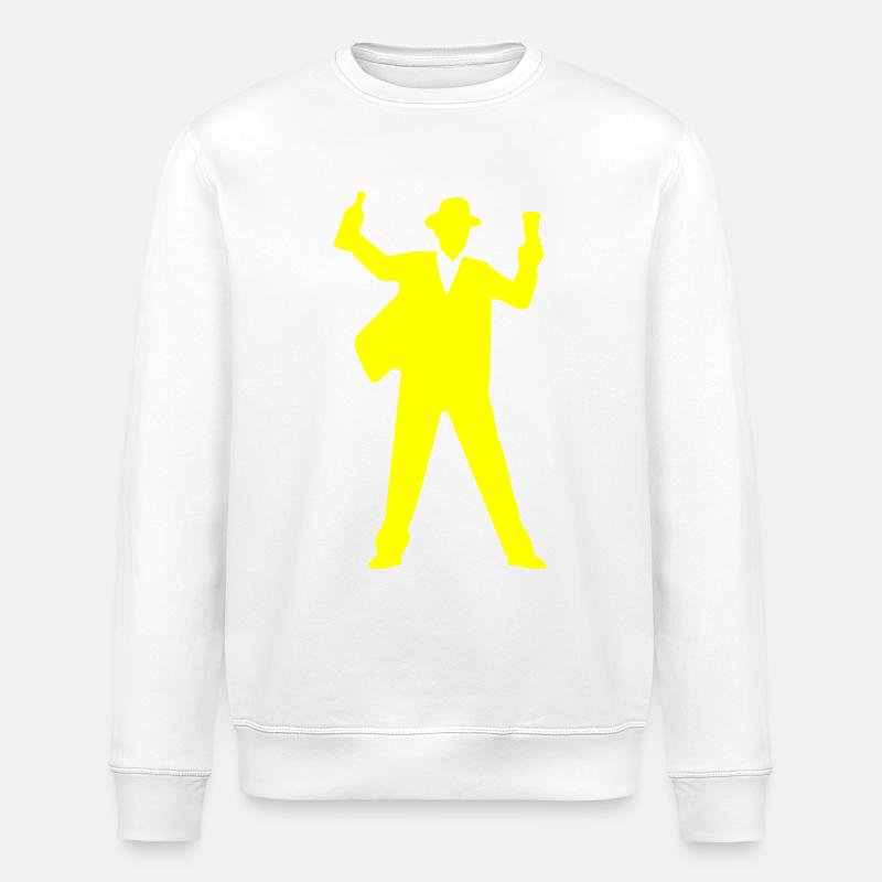 Soirée Booze Silhouette - Sweat bio ROLLER Stanley/Stella Unisexe - blanc
