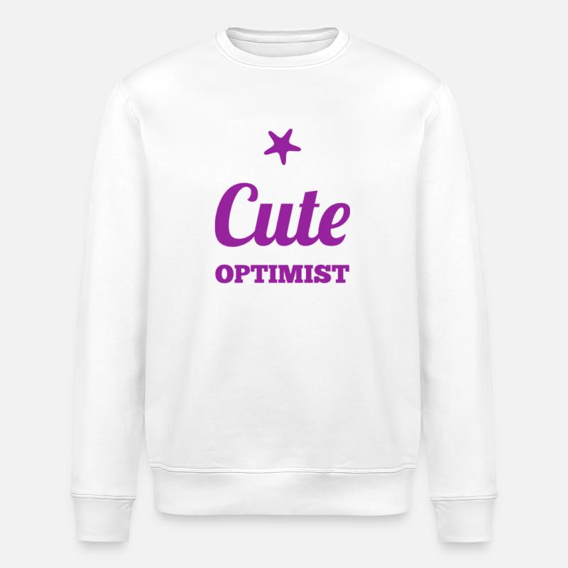 Idée cadeau Optimist sucrée - Sweat bio ROLLER Stanley/Stella Unisexe - blanc