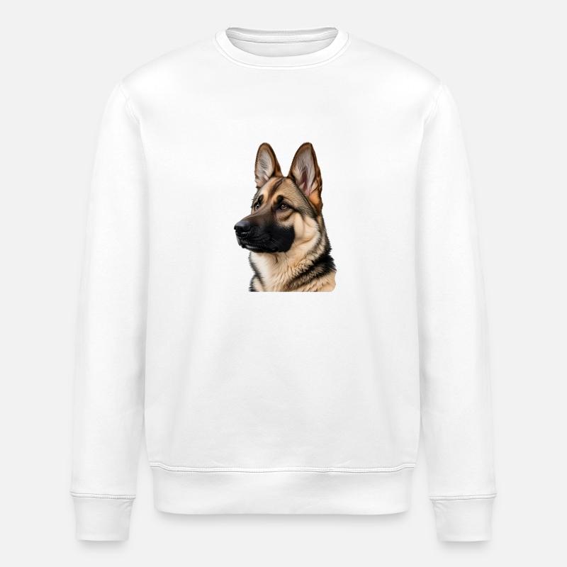 Schäferhund - Stanley/Stella Unisex Bio-Sweatshirt ROLLER - Weiß