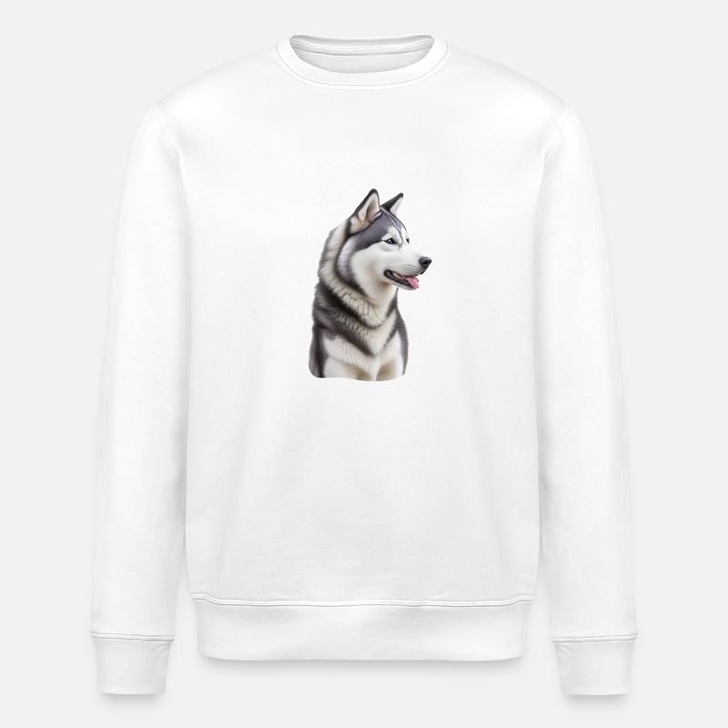 Husky - Stanley/Stella Unisex Bio-Sweatshirt ROLLER - Weiß