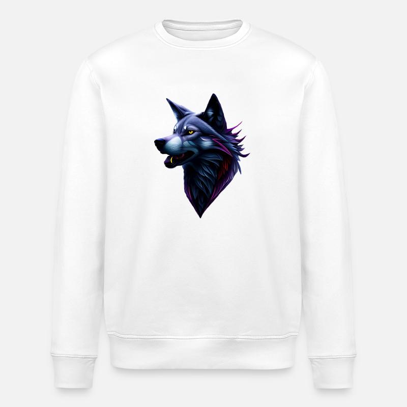 Wolf - Stanley/Stella Unisex Bio-Sweatshirt ROLLER - Weiß