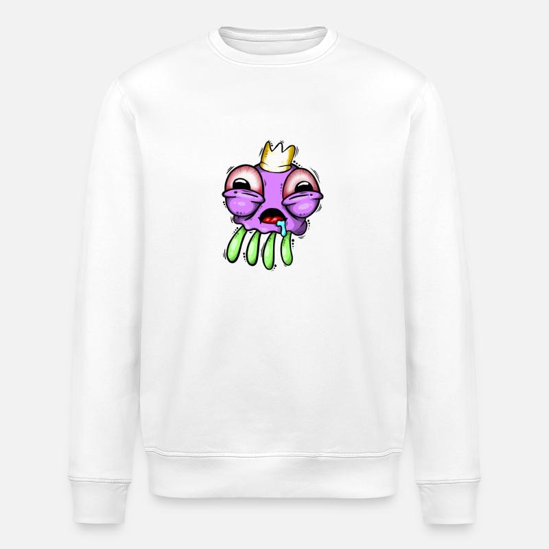 Qualle - Stanley/Stella Unisex Bio-Sweatshirt ROLLER - Weiß
