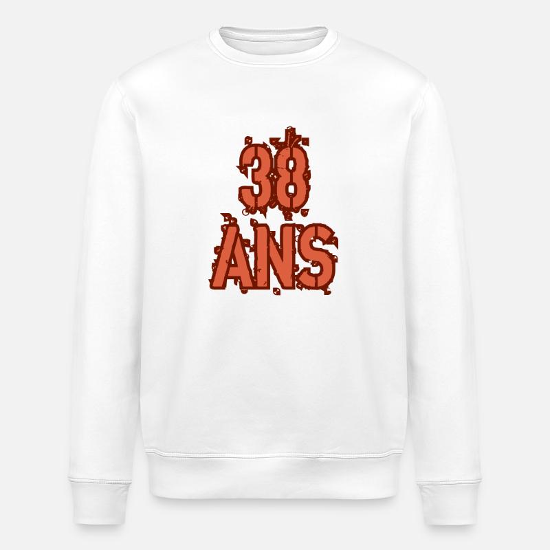 38 ANS - Sweat bio ROLLER Stanley/Stella Unisexe - blanc