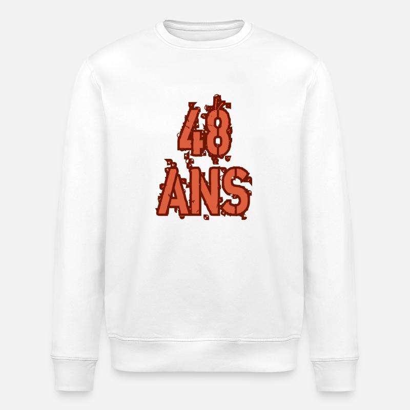 48 ANS - Sweat bio ROLLER Stanley/Stella Unisexe - blanc