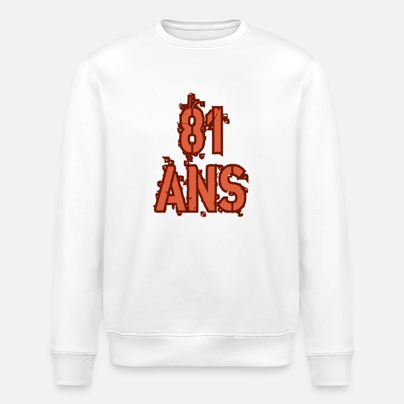 81 ANS - Sweat bio ROLLER Stanley/Stella Unisexe - blanc