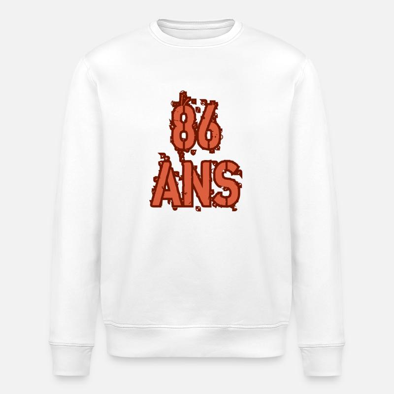 86 ANS - Sweat bio ROLLER Stanley/Stella Unisexe - blanc