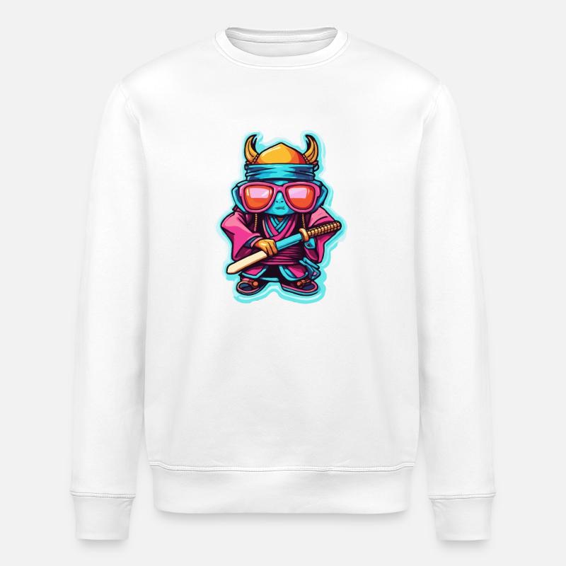 Samurai / Japanisch / Harakiri / Katana / Mann - Stanley/Stella Unisex Bio-Sweatshirt ROLLER - Weiß