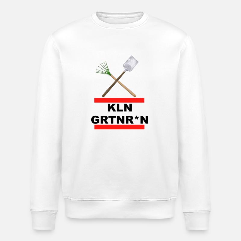 Kleingarten - Kleingärtner*in - Stanley/Stella Unisex Bio-Sweatshirt ROLLER - Weiß
