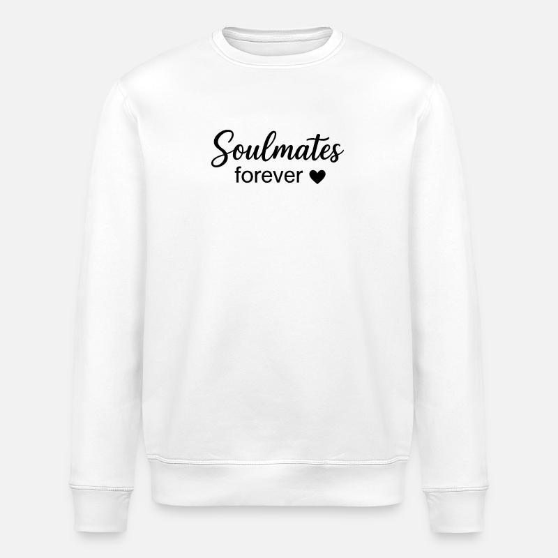 Eternal Souls Boho Schriften-Design - Stanley/Stella Unisex Bio-Sweatshirt ROLLER - Weiß