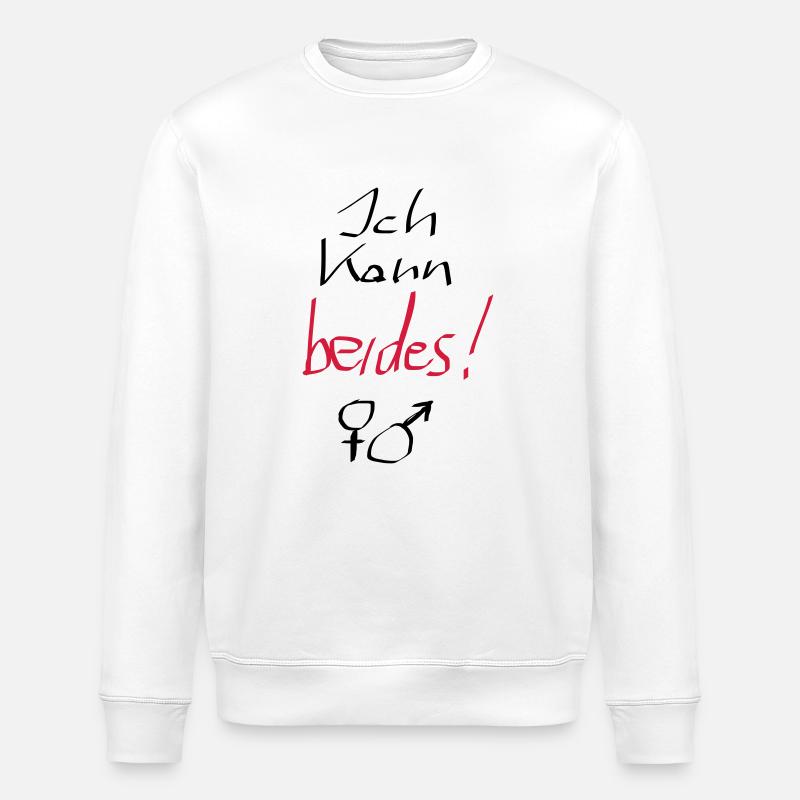 ich kann beides - Stanley/Stella Unisex Bio-Sweatshirt ROLLER - Weiß