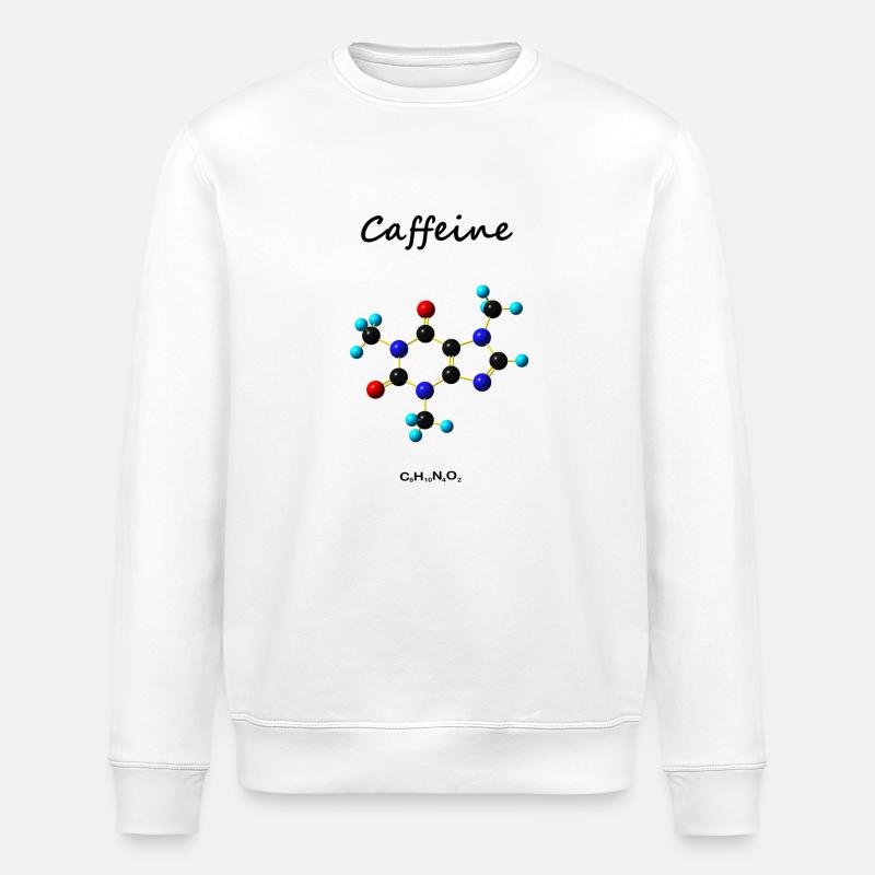 Caffeine - Stanley/Stella Unisex Bio-Sweatshirt ROLLER - Weiß