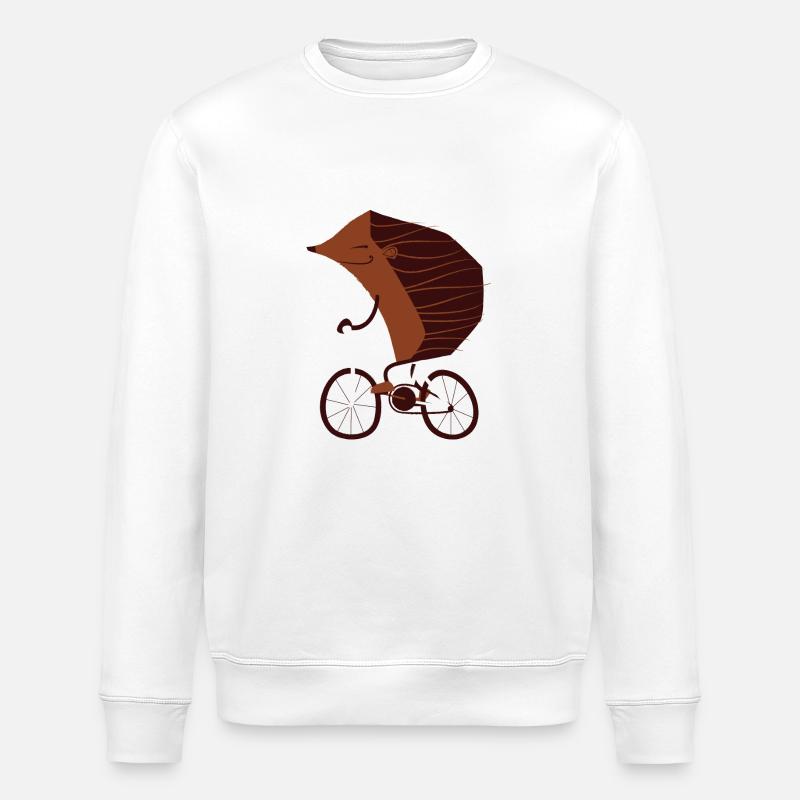 Cyclisme Hérisson - Sweat bio ROLLER Stanley/Stella Unisexe - blanc
