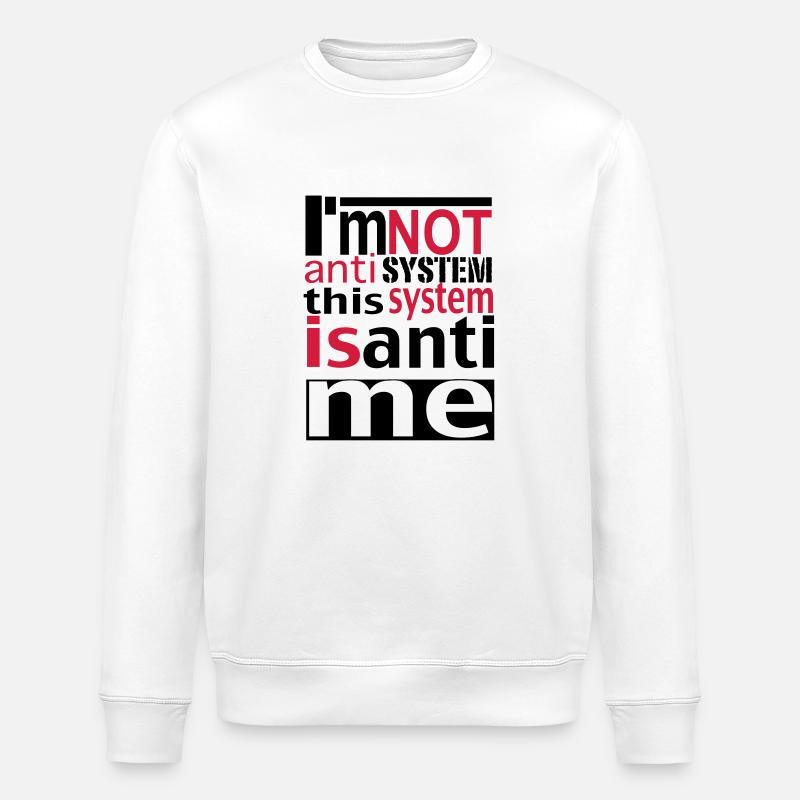 system - Stanley/Stella ROLLER Unisex Organic Sweatshirt - white