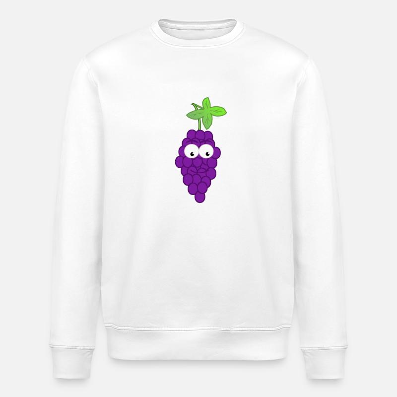 Weintraube - Stanley/Stella Unisex Bio-Sweatshirt ROLLER - Weiß