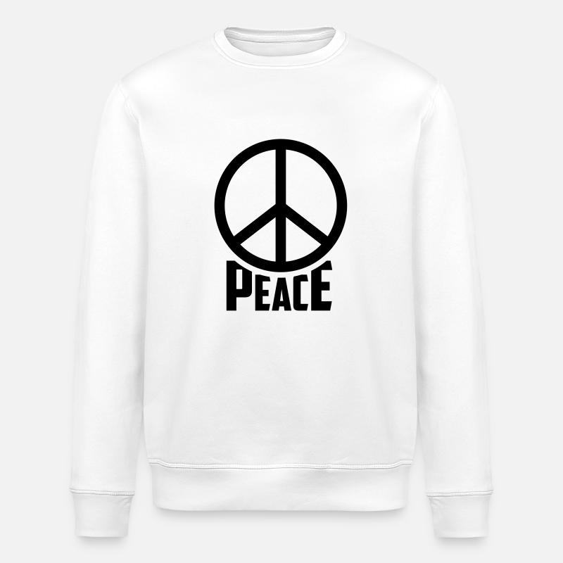 peace - Stanley/Stella ROLLER Unisex Organic Sweatshirt - white