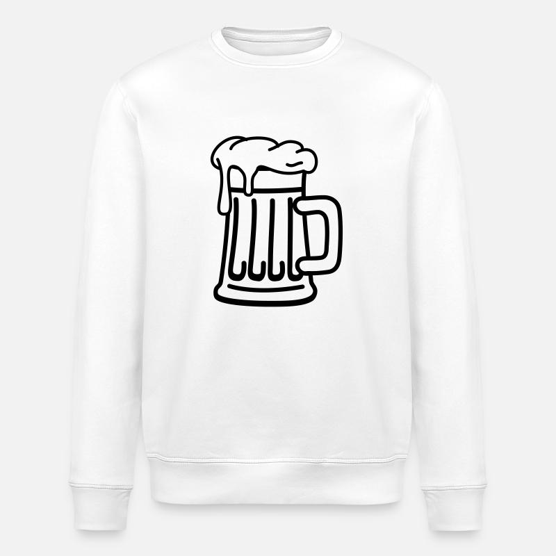 bier_f1 - Stanley/Stella Unisex Bio-Sweatshirt ROLLER - Weiß