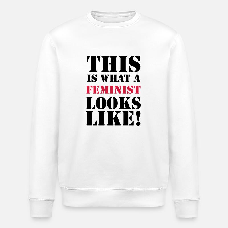 Feminist - Stanley/Stella Unisex Bio-Sweatshirt ROLLER - Weiß