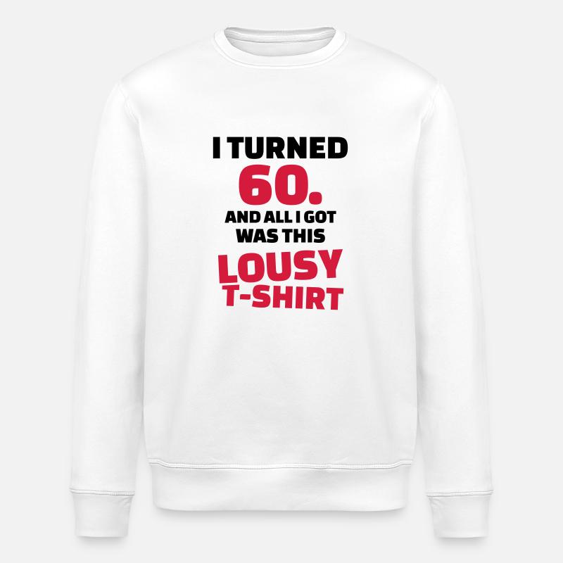 60 Anniversaire - Sweat bio ROLLER Stanley/Stella Unisexe - blanc
