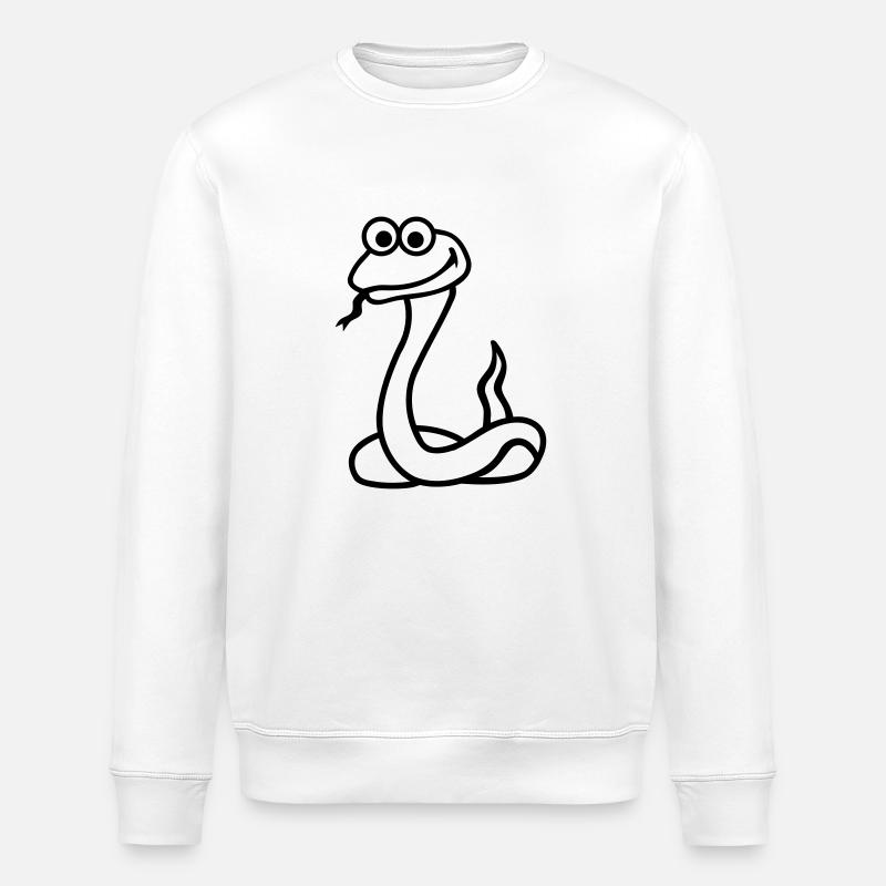 Serpent - Sweat bio ROLLER Stanley/Stella Unisexe - blanc