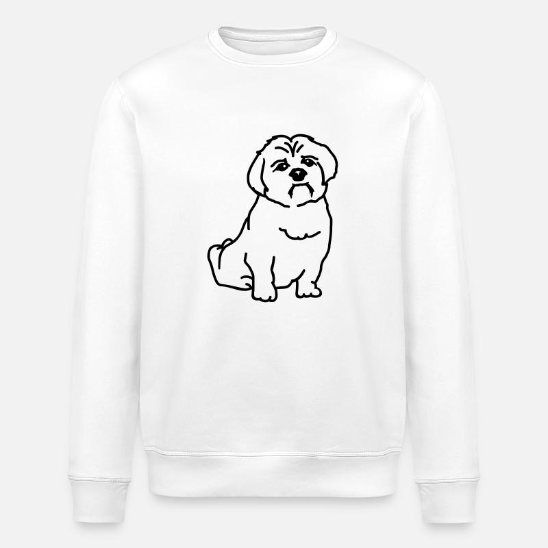 Shih Tzu - Sweat bio ROLLER Stanley/Stella Unisexe - blanc