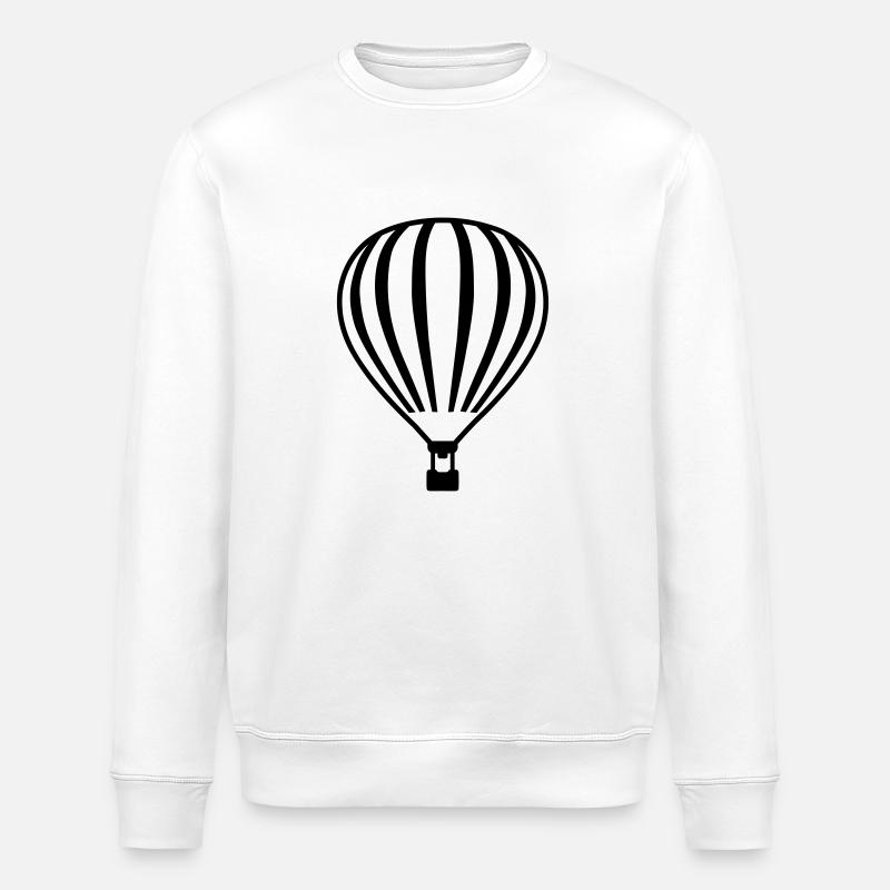 Montgolfière - Sweat bio ROLLER Stanley/Stella Unisexe - blanc