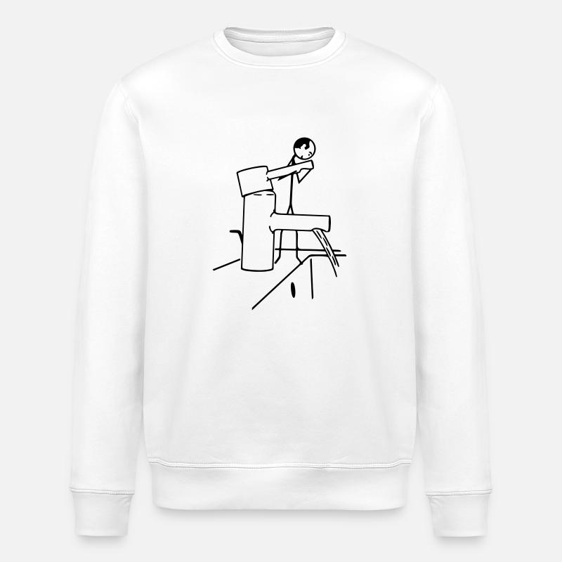 Abwaschen Spülen - Stanley/Stella Unisex Bio-Sweatshirt ROLLER - Weiß