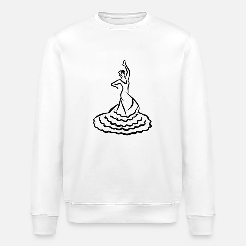 Flamenco - Sweat bio ROLLER Stanley/Stella Unisexe - blanc