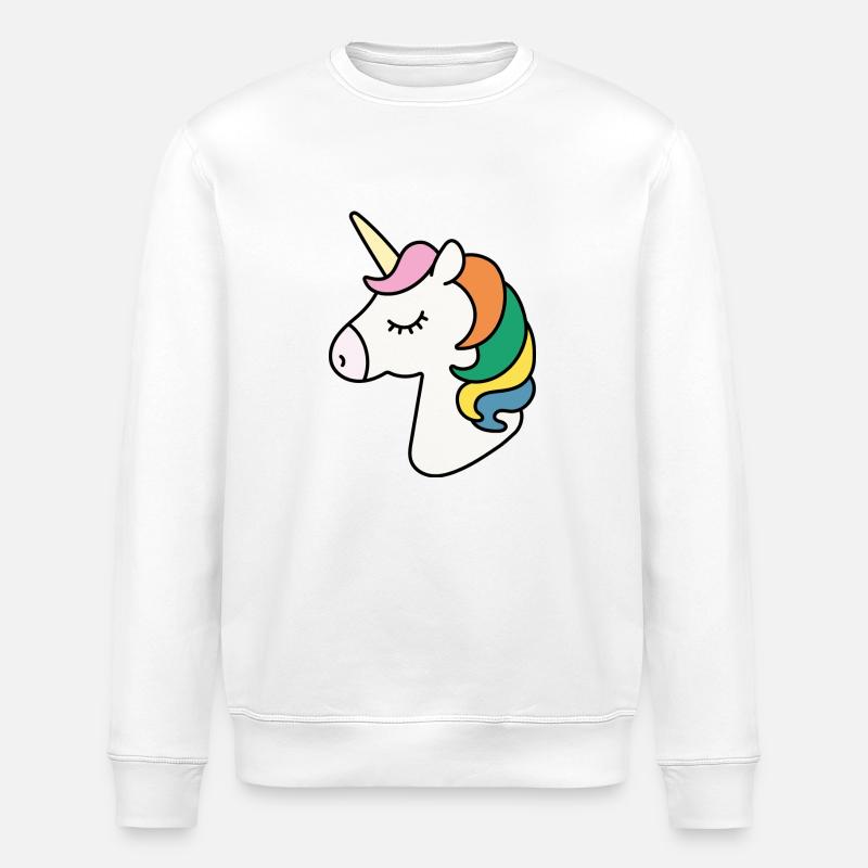 Licorne - Sweat bio ROLLER Stanley/Stella Unisexe - blanc