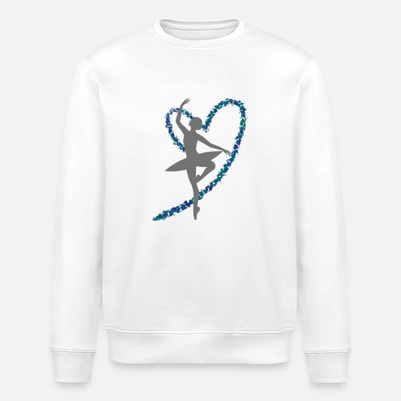 Danseuse étoile - Sweat bio ROLLER Stanley/Stella Unisexe - blanc