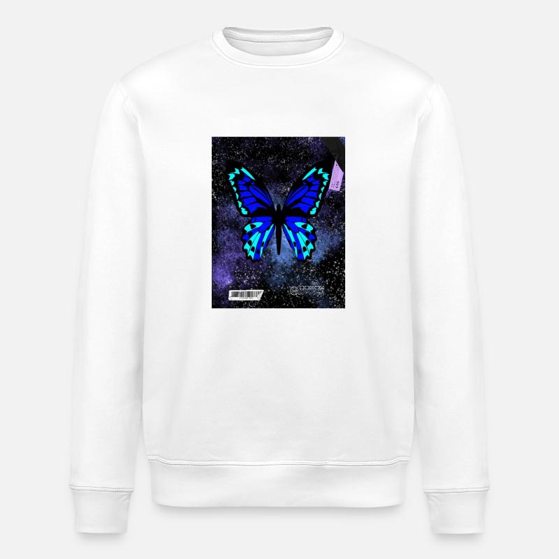 Butterfly Dreams - Stanley/Stella Unisex Bio-Sweatshirt ROLLER - Weiß