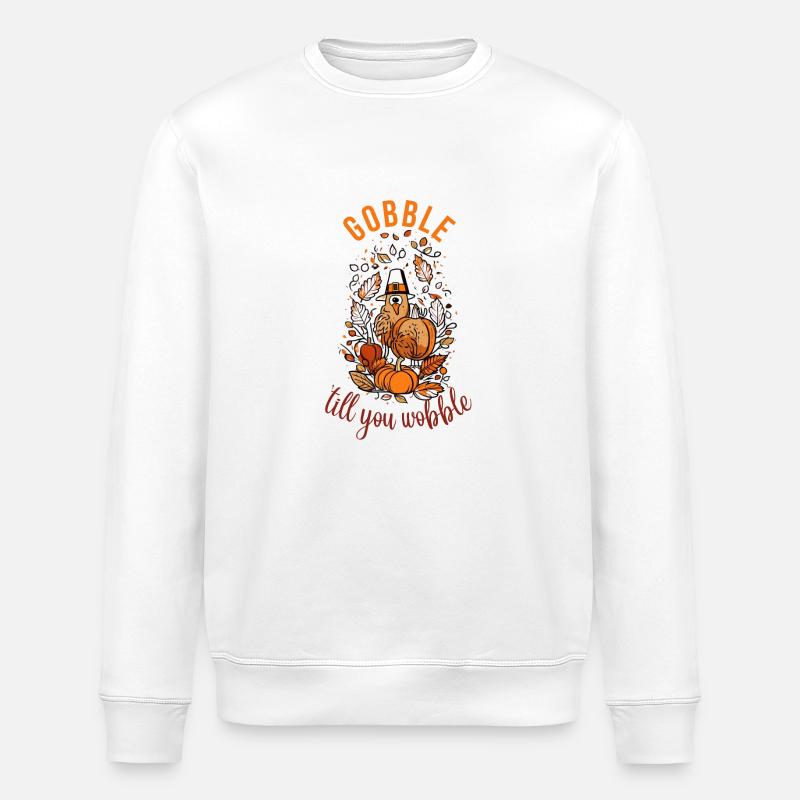Verschlinge, bis du wackelst - Stanley/Stella Unisex Bio-Sweatshirt ROLLER - Weiß