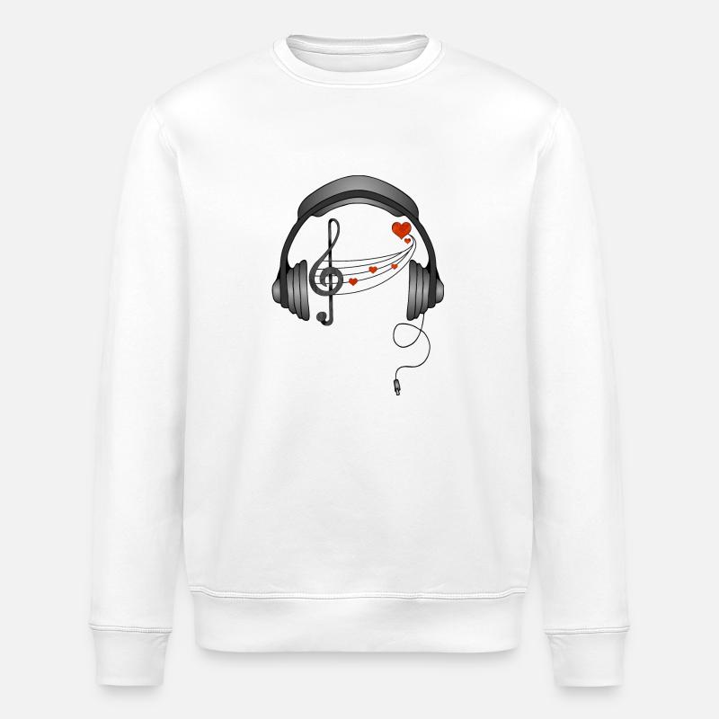 Kopfhörer - Stanley/Stella Unisex Bio-Sweatshirt ROLLER - Weiß