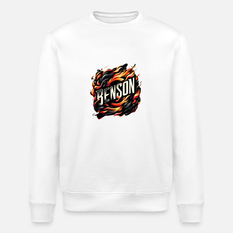 Benson Fire - Stanley/Stella Unisex Bio-Sweatshirt ROLLER - Weiß