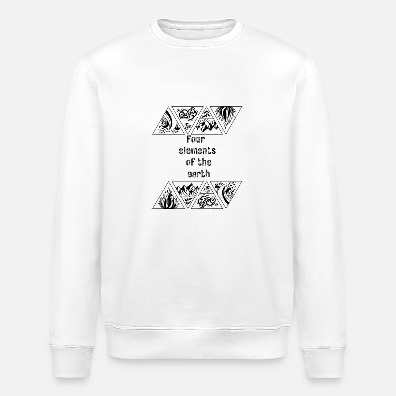 4 Elemente der Erde - Stanley/Stella Unisex Bio-Sweatshirt ROLLER - Weiß