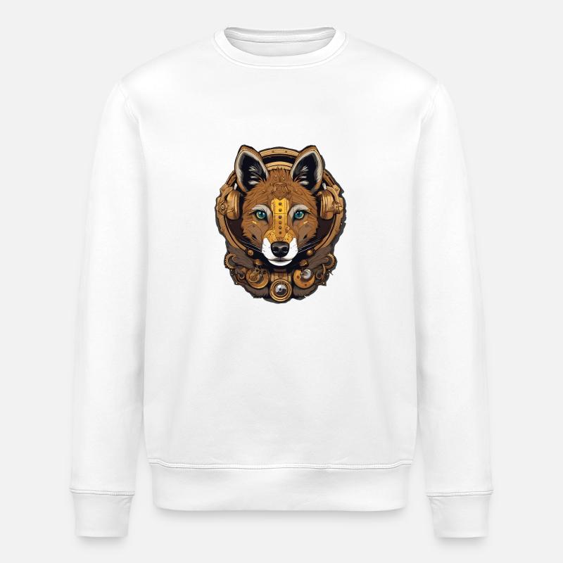 Hyäne - Stanley/Stella Unisex Bio-Sweatshirt ROLLER - Weiß