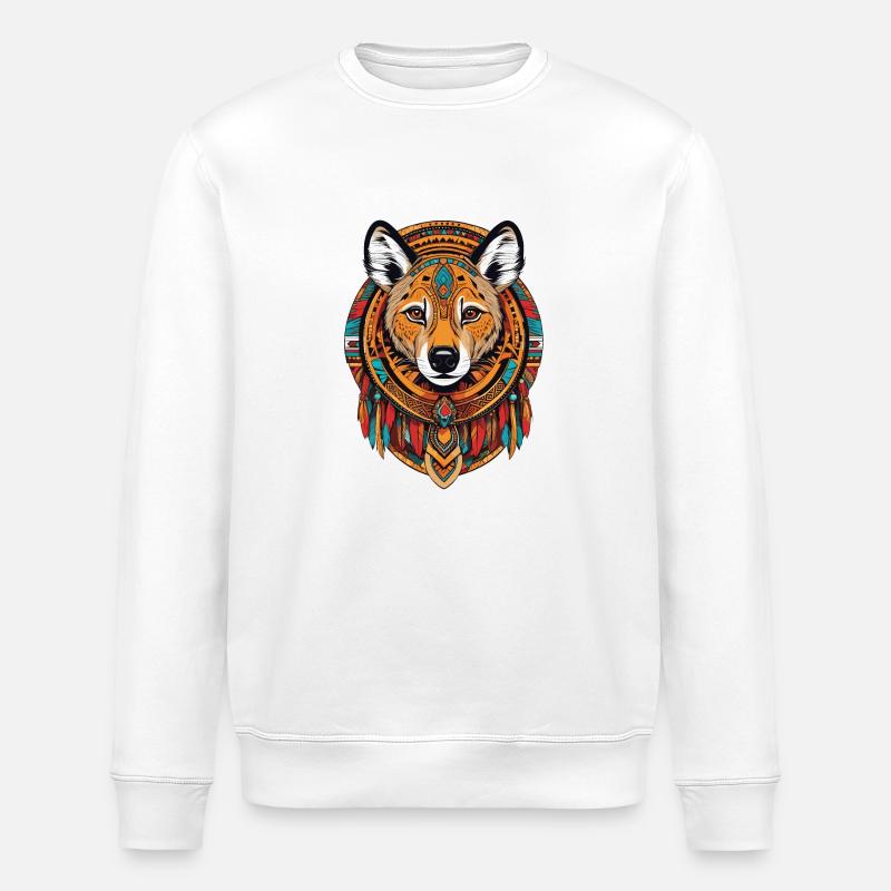 Hyäne - Stanley/Stella Unisex Bio-Sweatshirt ROLLER - Weiß