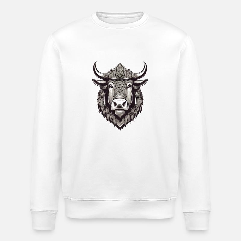 Armure de yak - Sweat bio ROLLER Stanley/Stella Unisexe - blanc