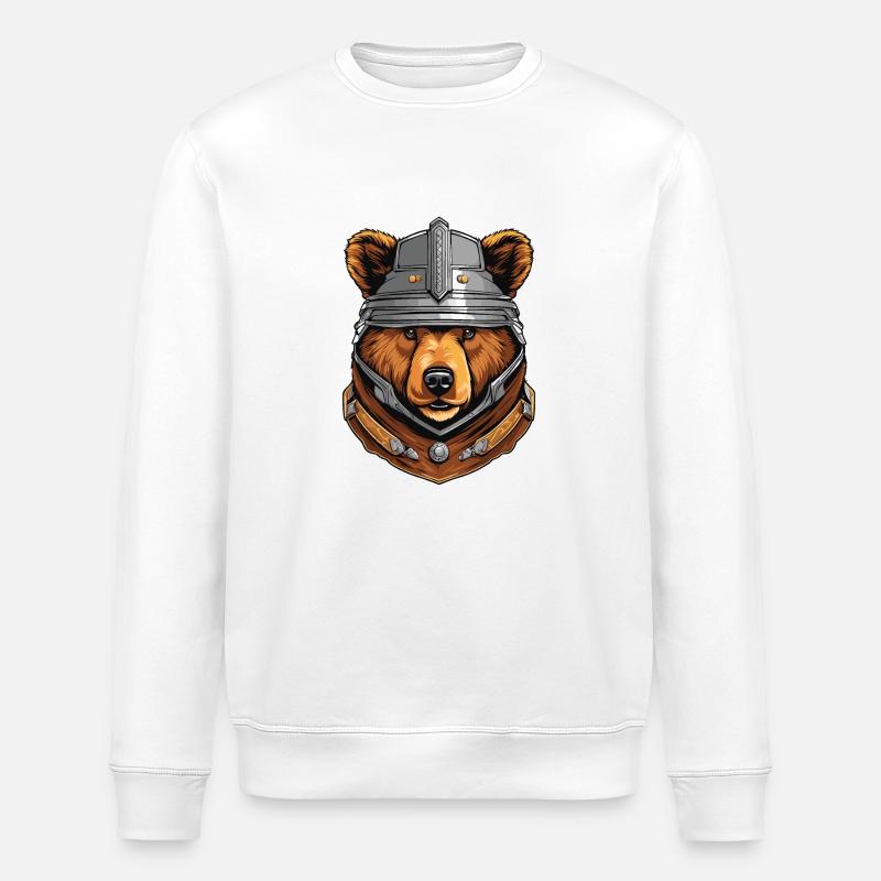 Grizzlybär - Stanley/Stella Unisex Bio-Sweatshirt ROLLER - Weiß