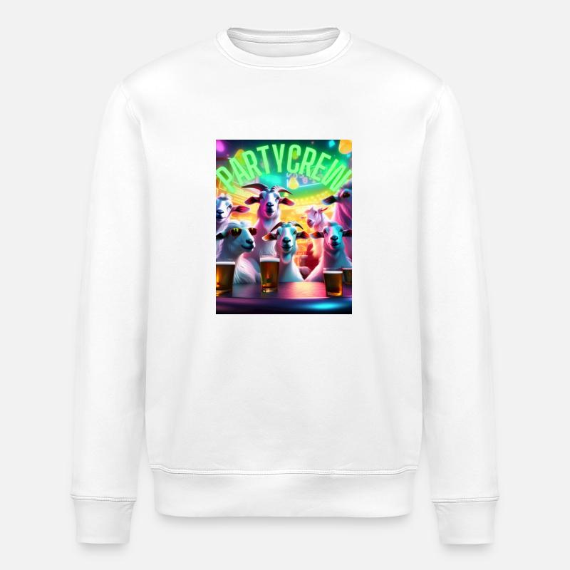 Partycrew - Stanley/Stella Unisex Bio-Sweatshirt ROLLER - Weiß