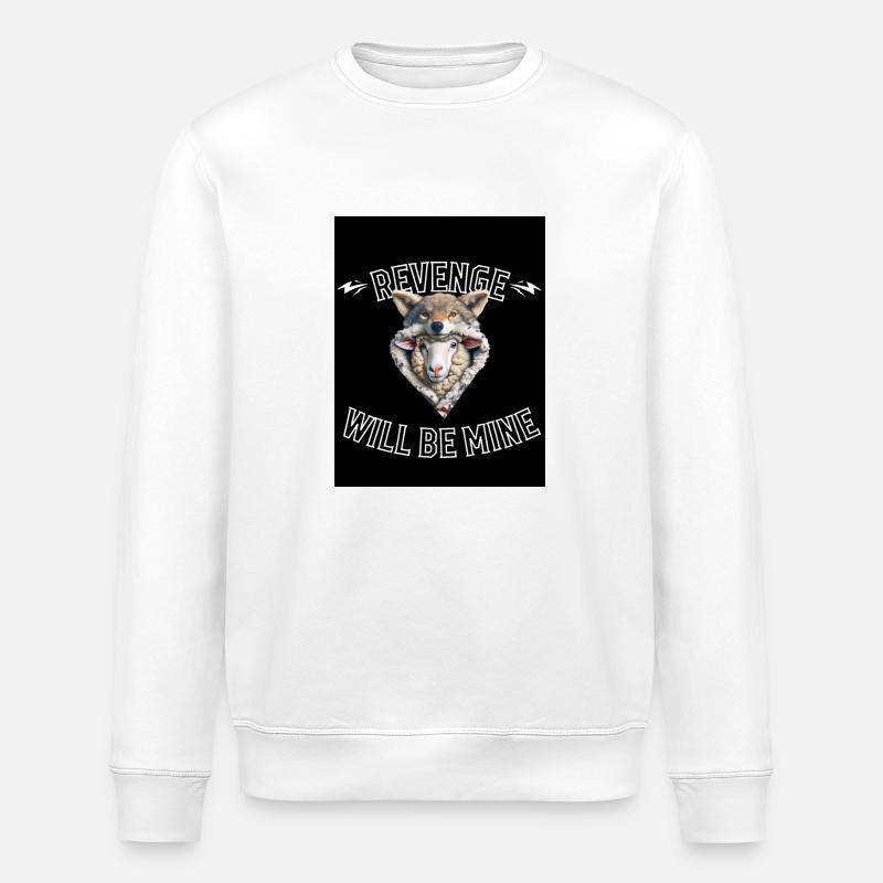 Rache wird mein sein - Stanley/Stella Unisex Bio-Sweatshirt ROLLER - Weiß
