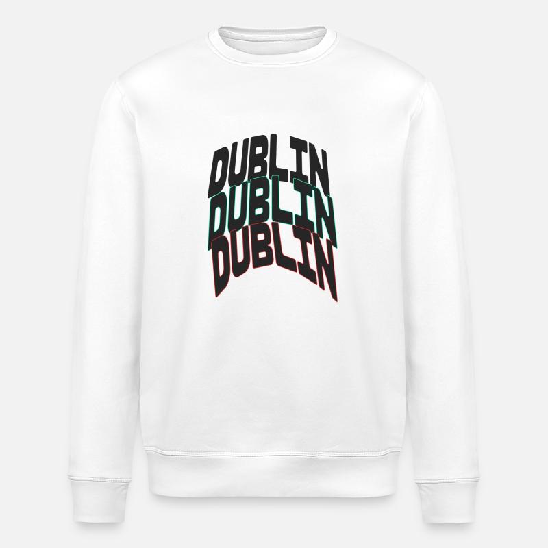 Dublin - Stanley/Stella ROLLER Unisex Organic Sweatshirt - white